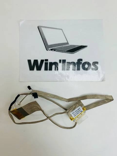 Câble LCD Flex Pour Asus X75V/X75VD - Connecte écran, Webcam Et Micro - État Occasion Fonctionnel