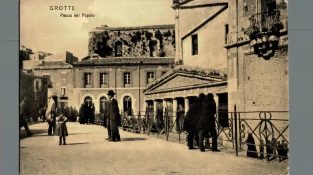 Agrigento Grotte Piazza del Popolo F. piccolo  spedita
