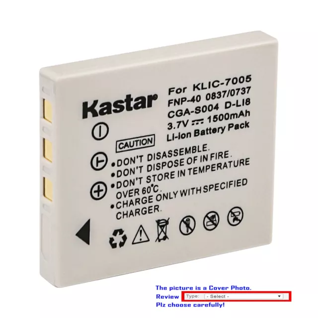 Kastar Replacement Battery for Benq DLI-102 BENQ DC X600 X600 RICOH Caplio 10G