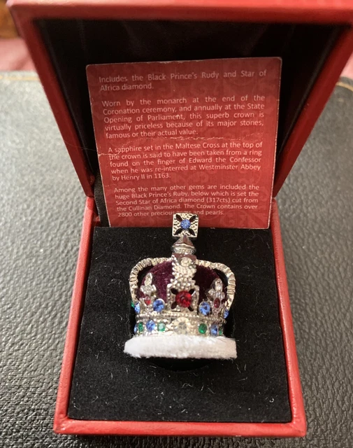 MINIATURE CROWN JEWELS Imperial State Crown made by The Singapore Mint