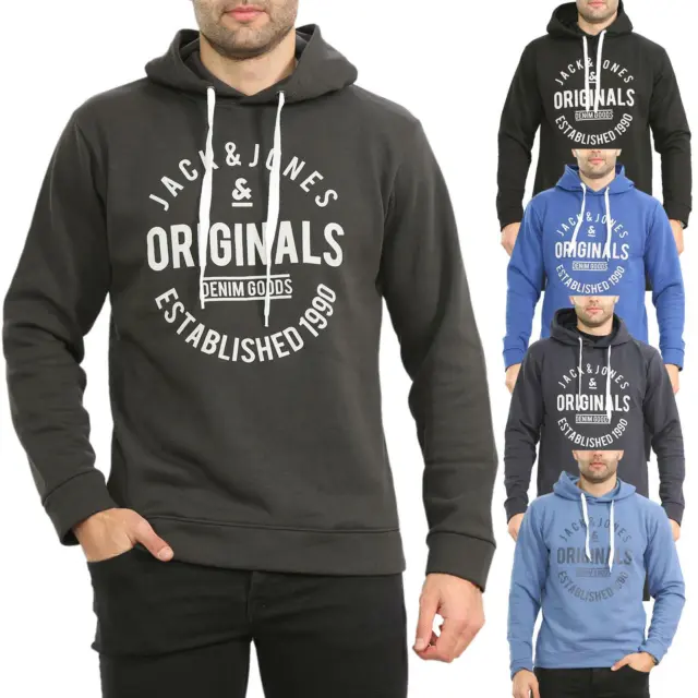 Ex-Brand Mens Hoodie Fleece Pullover Jumper Sweatshirt Hooded Designer Top