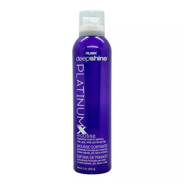 Rusk Deepshine PlatinumX Mousse 9 Oz