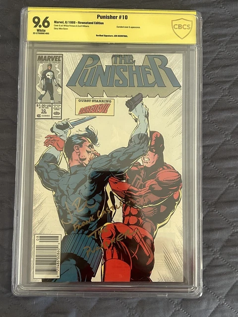 Punisher 10 CGC CBCS 9.6 SS Jon Bernthal Remarque! Newsstand