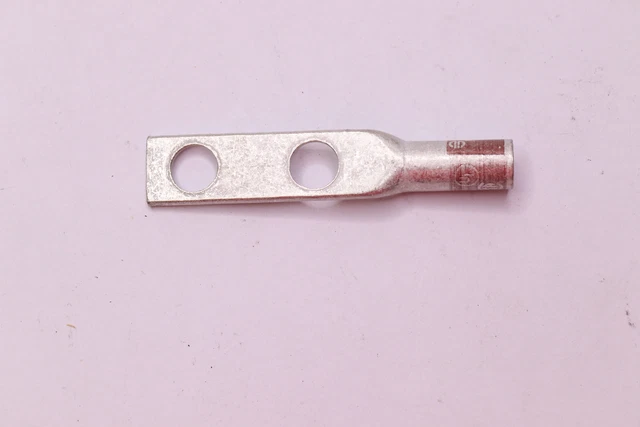 Burndy 2-Hole Hylug Standard Barrel Copper Compression Terminal 4/0 AWG 3/8"
