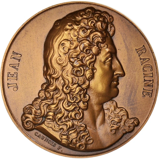 [#189727] FRANKRIJK, MEDAILLE, Jean Racine, J.B. Poquelin de Molière ...
