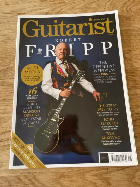 Guitarist Magazine Issue 488 Summer 2022 Robert Fripp