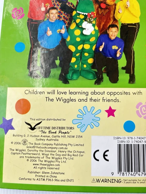 THE WIGGLES X4 Board Books Learn About Shapes Opposites & More 2006 ...