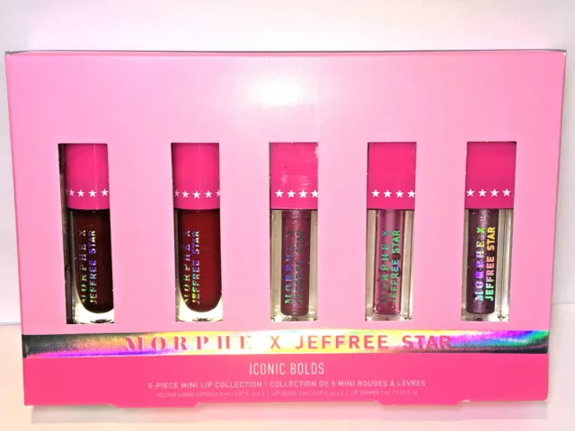 MORPHE X  JEFFREE STAR ICONIC BOLDS Matte Liquid Lip HIGH GLOSS LIPSTICK SET