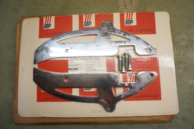 Harley Sissy Bar Side Plates Shovelhead Dyna FX 1972-1985 NOS NEW 53558-81 *TZ37 Harley Sissy Bar Side Plates Shovelhead Dyna FX 1972-1985 NOS NEW 53558-81 *TZ37