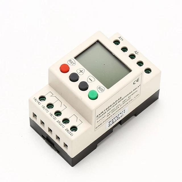 Produktbild von SVR1000 Über- & Unterspannungsschutz Mit LCD – Einstellbar, AC/DC, Für 35-mm-Hutschiene