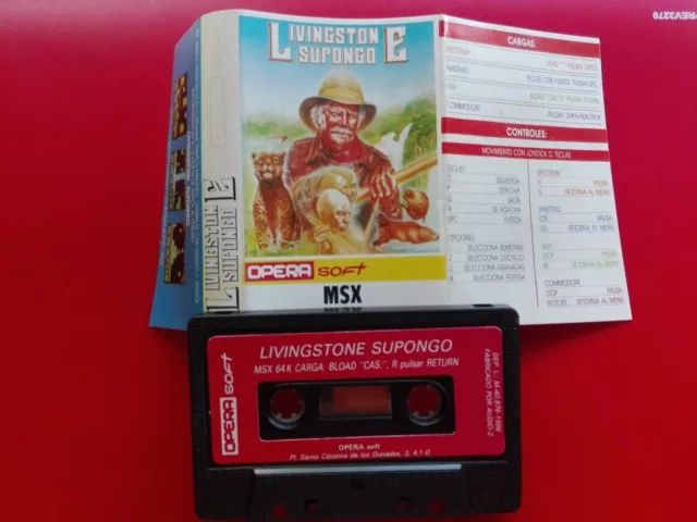 Livingstone Supongo Opera Soft Rare Msx 2