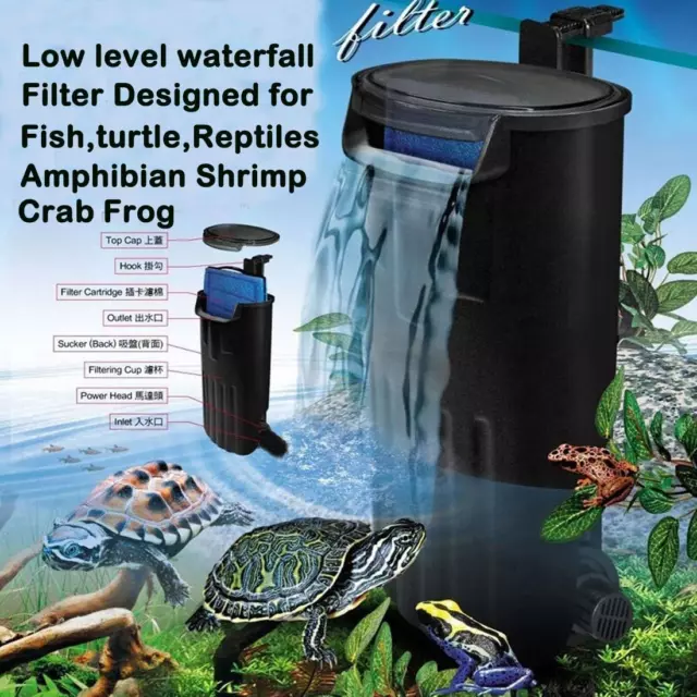 Aquarium Bio Filter Fish Tank Internal Filter Turtle Filter Waterfall Tank Water