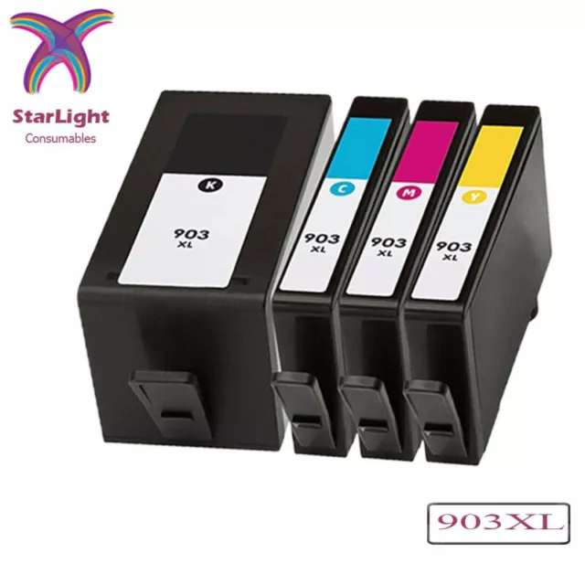 Hp 903XL - Pack x 4 3HZ51AE compatible ink jets - Black Cyan