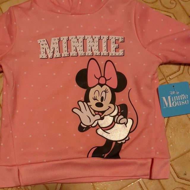 NEW 2pc DISNEY MINNIE MOUSE Hoodie & Leggings OUTFIT Size 4T  NWT