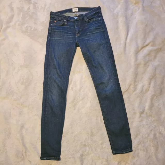 Hudson Jeans Womens Size 28 Nico Super Skinny Mid Rise Medium Wash Stretch Logo