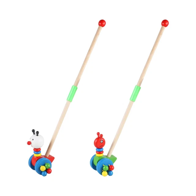 Jouets de marche à pousser, jouet de traction en bois pour enfants, bébés et
