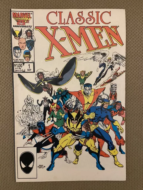 Classic X-Men #1 (Marvel 1986) Reprints Giant Size X-Men #1