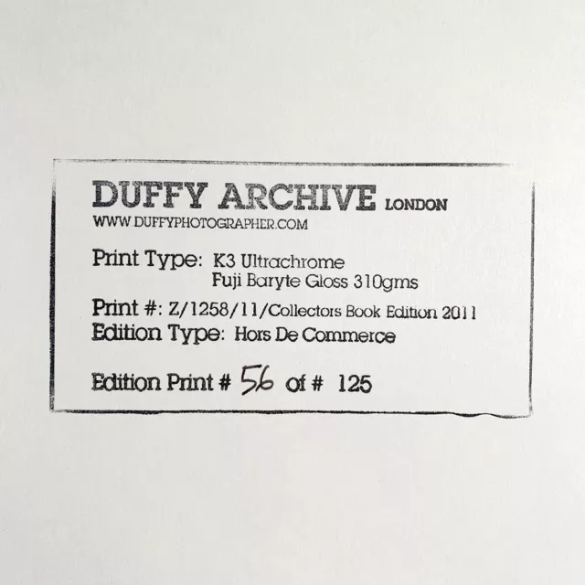 Duffy Photographer Monograph Book - SIGNED Limited First Edition of 125 + PRINTS 3