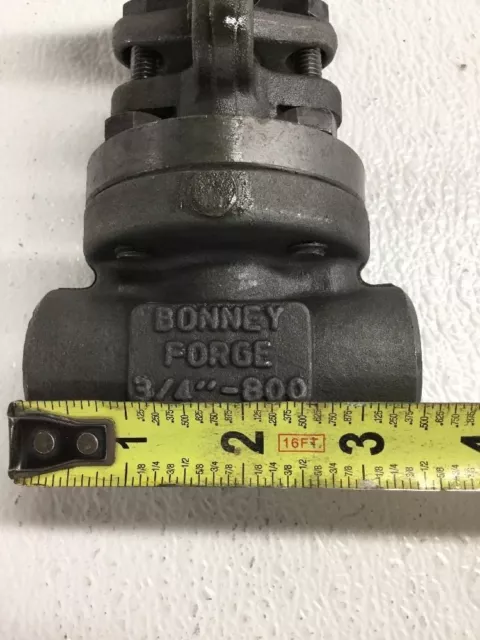 Vanne de porte en acier forgé Bonney Forge 3/4" 800 S/W x figurine THRD : HL13-NACE-LE 3