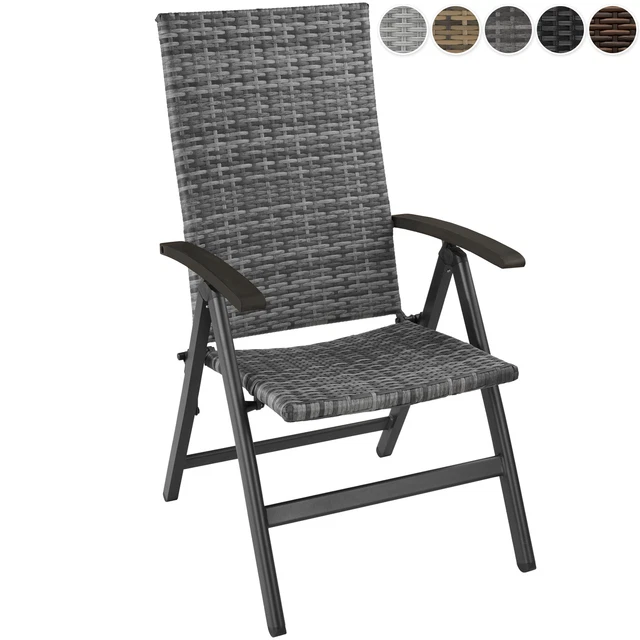 Aluminium Résine Tressée Meubles Jardin Tabouret pliant Chaise Longue Fauteuil