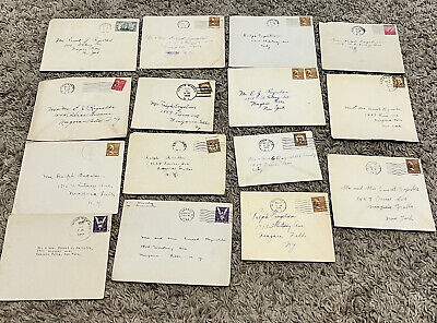 1930s-1940s LOT OF 15 COVERS SENT TO & FROM NIAGARA FALLS NEW YORK, WWII ERA #3