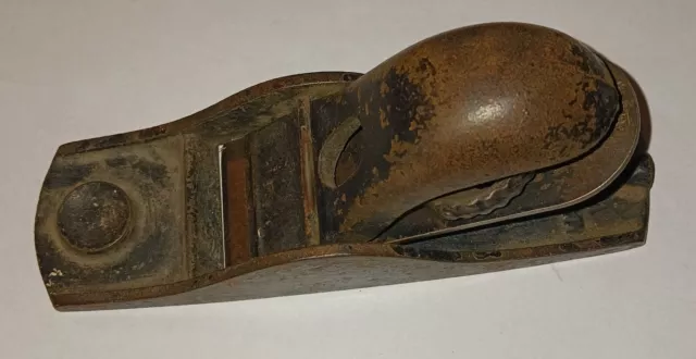 Vintage Stanley No 102 Small Block Plane Wood Hand Tool UNRESTORED