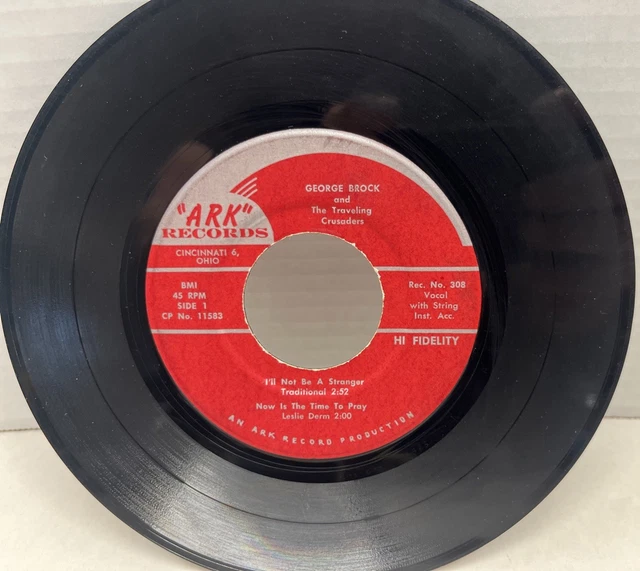 GEORGE BROCK - I'll Not Be A Stranger - ARK Records 308 - RARE 45 RPM £ ...