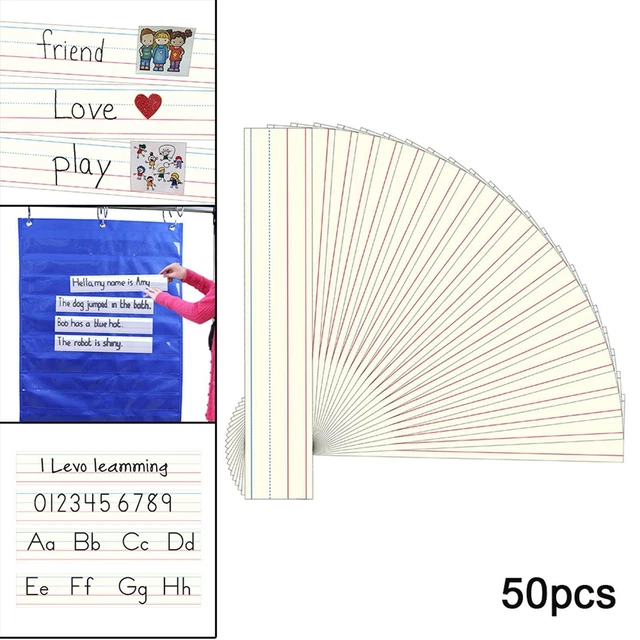 Satzstreifen Kindergarten Briefpapier Taschendiagramm für Jungen Mädchen