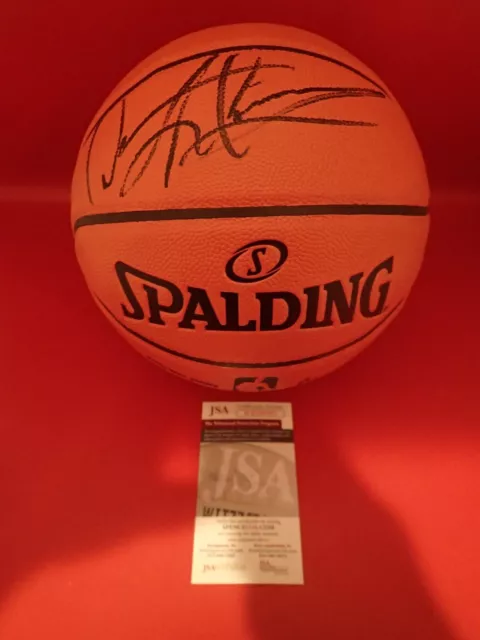 Dennis Rodman Signed Spalding Game Ball Series NBA Basketball JSA WB289493