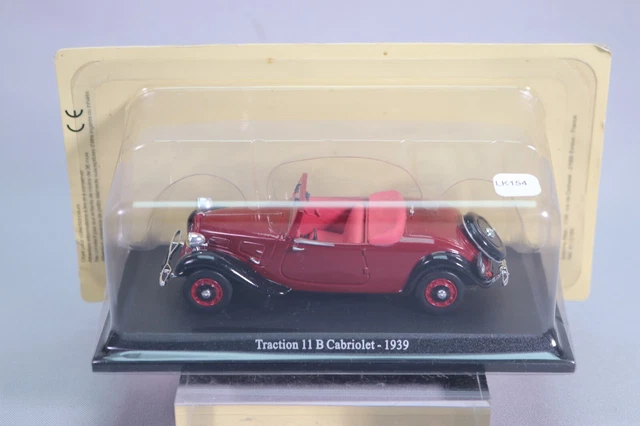 LK154 NOREV UH Atlas 1/43 Citroen Traction 11B cabriolet 1939 Saga Tractions 60