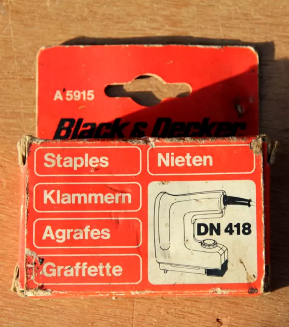 Black & Decker - Heftklammern - 1000 x 14 mm (9/16 Fuß) - verpackt