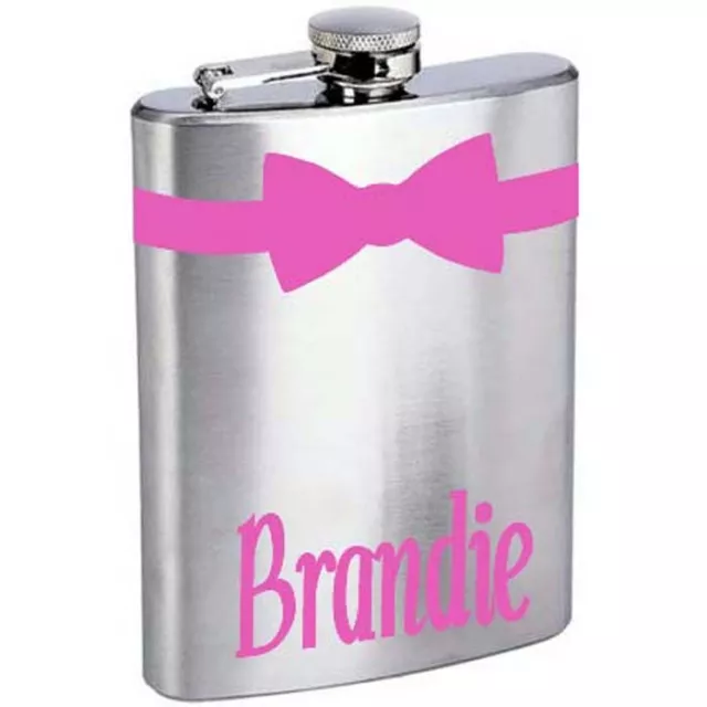 Frasco de licor inoxidable regalo personalizado para boda soltera fiesta 6 oz 8 oz.