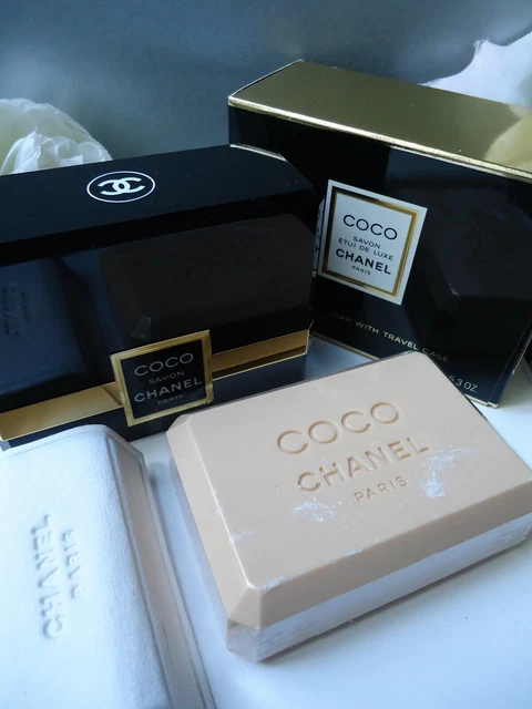 BEYOND RARE GIFT Wrapped CHANEL COCO Bath Soap 150g Travel Case