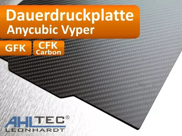 3D Drucker Dauerdruckplatte für Anycubic Vyper 250 x 275mm - ABS PLA PETG HIPS