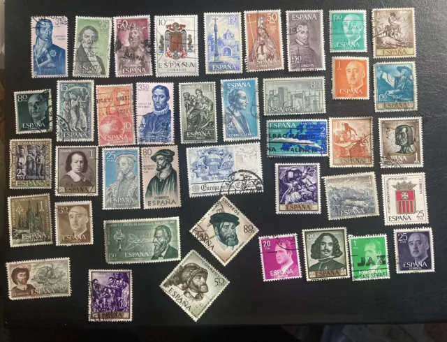 Spain: Lot of 40 Different used stamps Lot # 06-072002