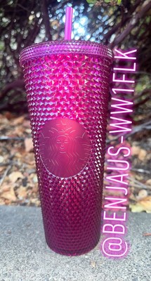 starbucks berry bling diamond studded tumbler fall 2022 venit 24oz