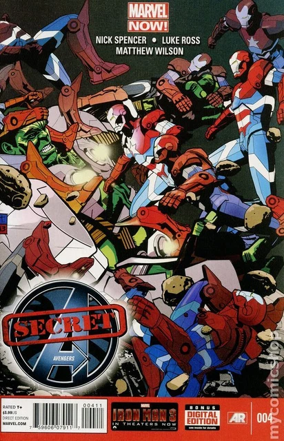 Secret Avengers #4A Coker VF 2013 Stock Image