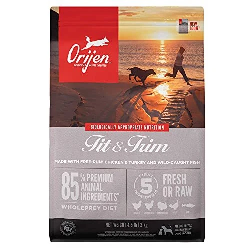 ORIJEN Dog Fit and Trim Recipe, 4.5lb, High-Protein Grain-Free Weight Managem...