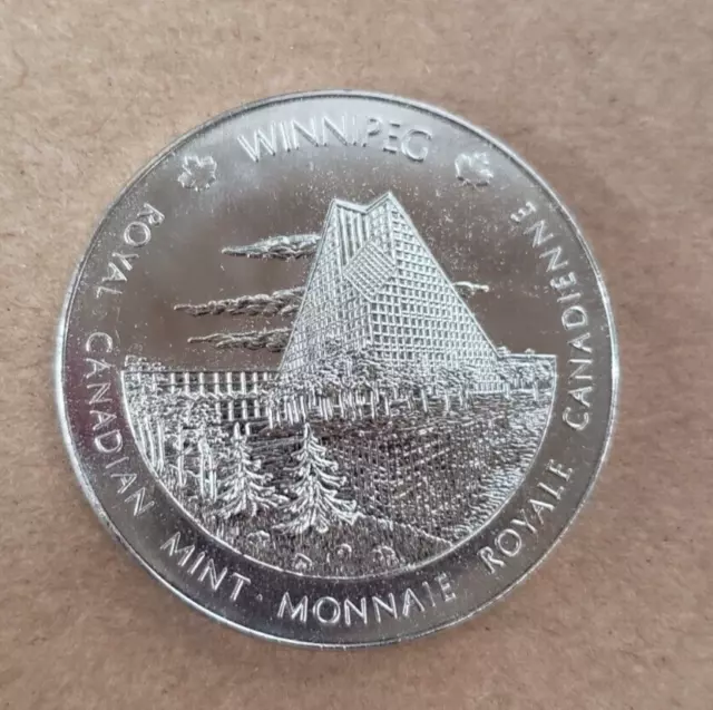 Royal Canadian Mint Winnipeg Ottawa Medallion RCM Token (B)