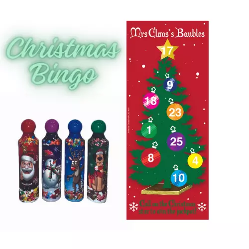 Christmas Bingo Pack 25 Christmas Themed Fun Flyer sheets & 4 Christmas Dabbers