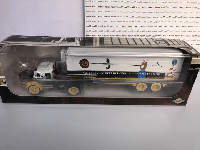 IXO 1/43 CAMION BERLIET TR 250 SEMI FOURGON Magdeleine (1968-1973