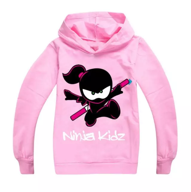Ninja Kidz Tv Gaming Kids Hoodie Hooded Boys Girls Long Sleeve Tops Sweatshirt 3
