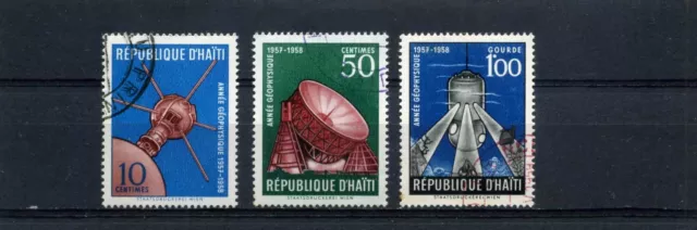 GEOPHYSICAL INTERNATIONAL YEAR,- >3 stamps>> HAITI 1958