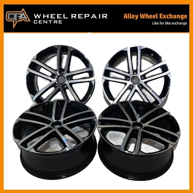 GENUINE 18” VW Golf Nogaro Alloy Wheels, PRO REFURB exchange yours4our
