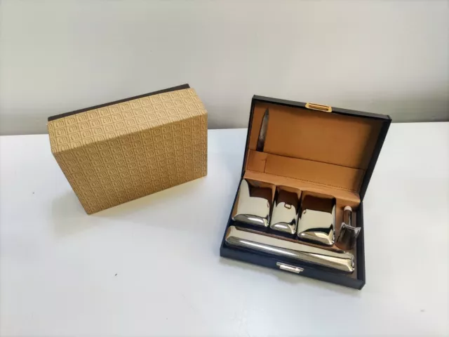 Kit rasoio vintage - Rasoio a custodia in pelle CON SCATOLA ORIGINALE