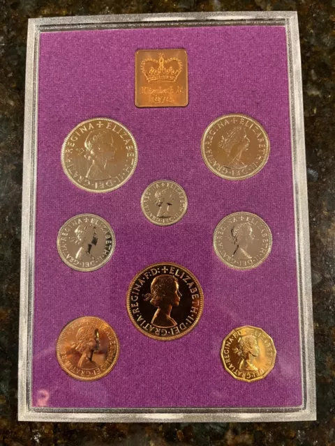 1970 Coinage Of Great Britain & N. Ireland 8-Coin Proof Set