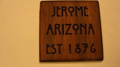 Jerome Arizona walnut coasters set of 4