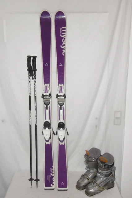 Fischer Ski " Pure " Top Lady Allround Carver 155 Cm + Skischuhe Gr:39 Im Set