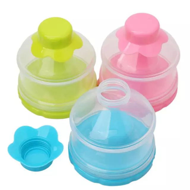 BABY FORMULA DISPENSER 3 LAYER CONTAINER MILK POWDER FOR FEEDING BOTTLE Cute LG