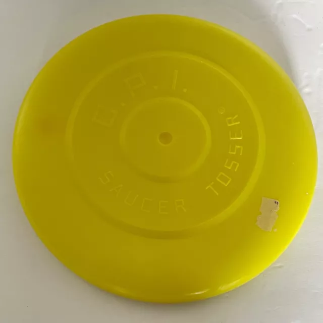 C.P.I Vintage Yellow Saucer Tosser 9.25" Frisbee